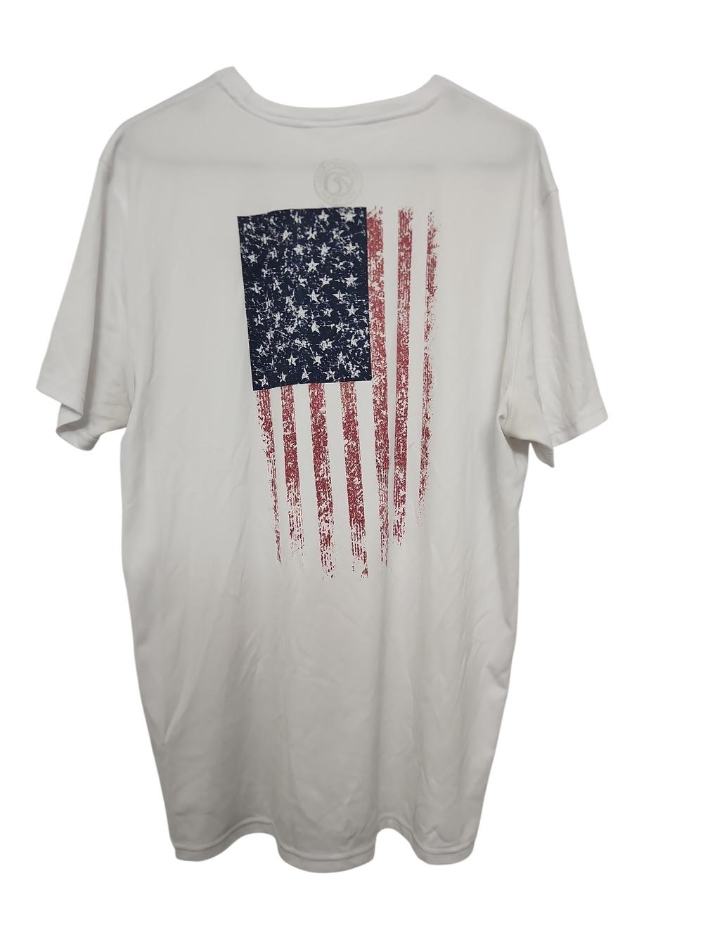 Vapor Apparel White Short-Sleeve Tee with Flag Graphic - Picture 3 of 5